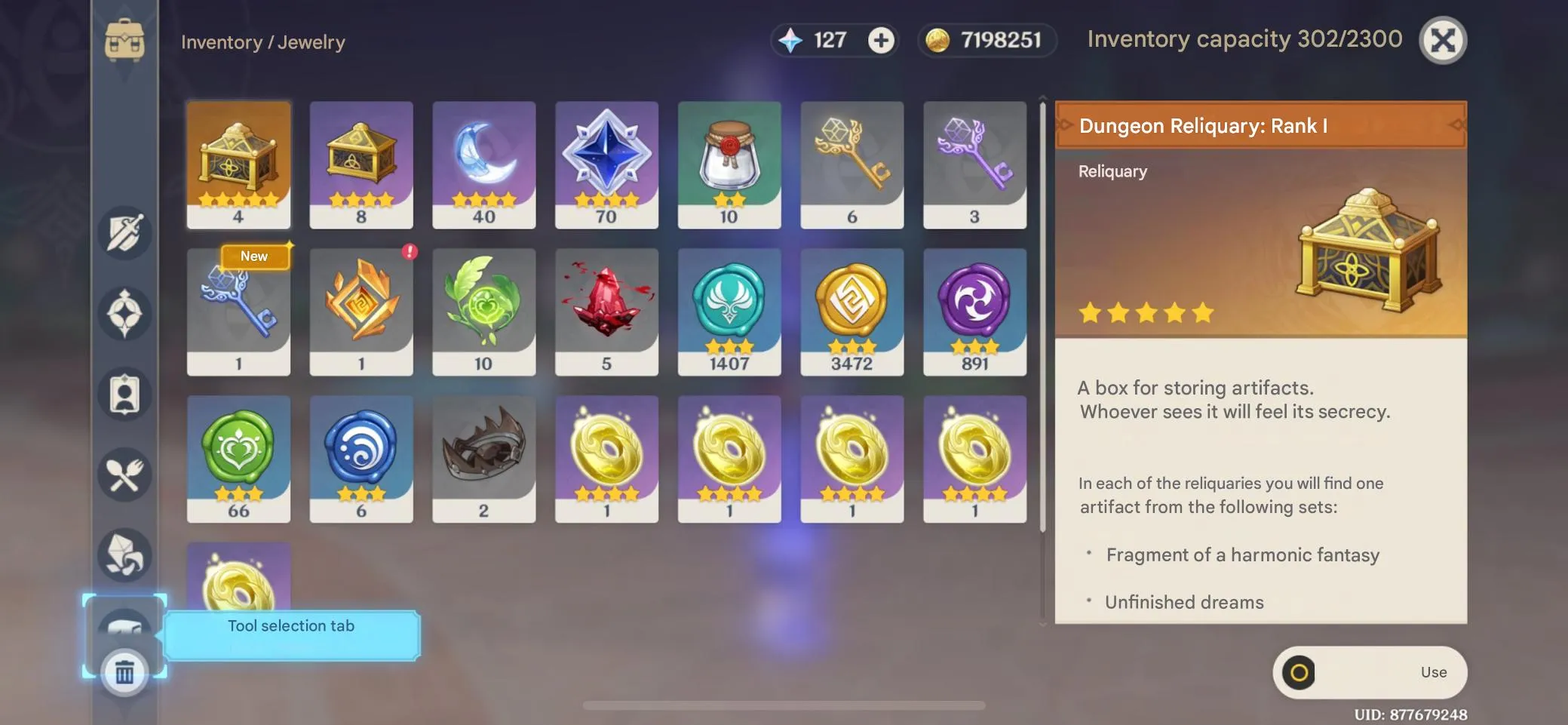 GI1517 Starter AR35 Furina + Xian Yun + Dehya, Lumine Main, Asia, Unlinked Email 